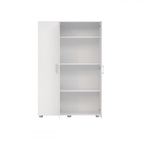 Armario escobero multiusos blanco 180x120x42 cm con 3 puertas
