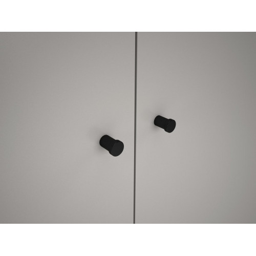 Armario puerta abatible Ardilla 100x205x51.6cm con 2 puertas color gris 2 cajones