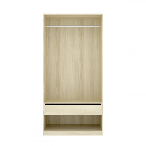 Armario puerta abatible Five 100.6x203.5x51.5cm con 2 puertas color verde 1 cajón