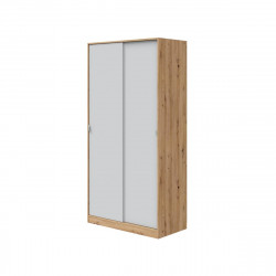 Armario puerta corredera Garona 100x200x50cm con 2 puertas color blanco