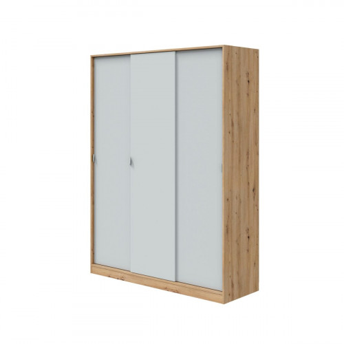 Armario puerta corredera Garona 150x200x50cm con 3 puertas color blanco