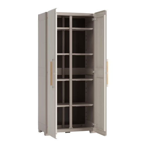 Armario Resina Alto Escobero Groove 180x80x45 cm