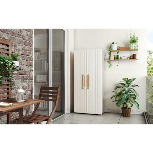 Armario Resina Alto Escobero Groove 180x80x45 cm