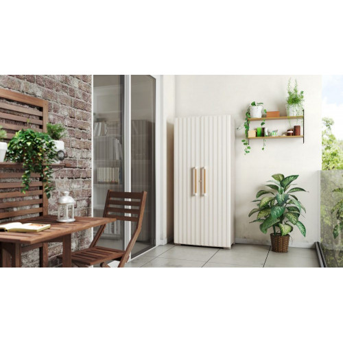 Armario Resina Alto Groove 2 puertas 80x45x180 cm