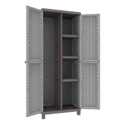 Armario resina escobero C-Wood 2 puertas
