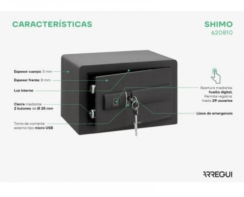 ARREGUI Caja fuerte sobreponer Shimo