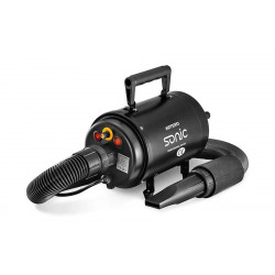 Artero Secador Profesional Sonic 1800W Negro Potente Secador de Peluquería Canina con Manguera 52mm Secado Rápido Eficiente Bajo Consumo 2400h Uso