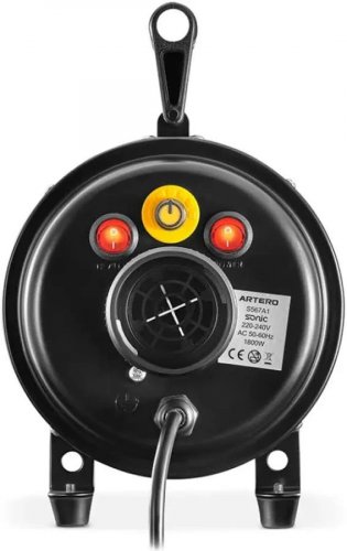 Artero Secador Profesional Sonic 1800W Negro Potente Secador de Peluquería Canina con Manguera 52mm Secado Rápido Eficiente Bajo Consumo 2400h Uso