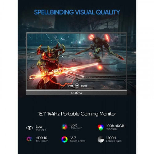 Arzopa G1 Game Monitor Portátil 16.1