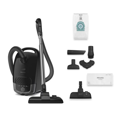 Aspirador con bolsa Miele Guard S1 con filtro AirClean Negro Obsidiana