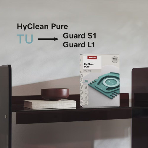 Aspirador con bolsa Miele Guard S1 con filtro AirClean Negro Obsidiana
