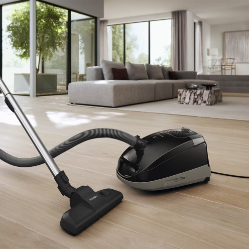 Aspirador con bolsa Miele Guard S1 con filtro AirClean Negro Obsidiana