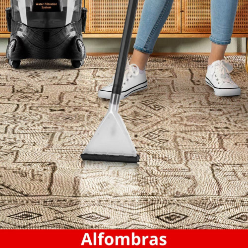 Aspirador con filtro de agua Haeger Aquaclean Pro para alfombras y tapicerías Negro