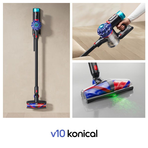 Aspirador de escoba recargable Dyson V10 konical 26 Negro