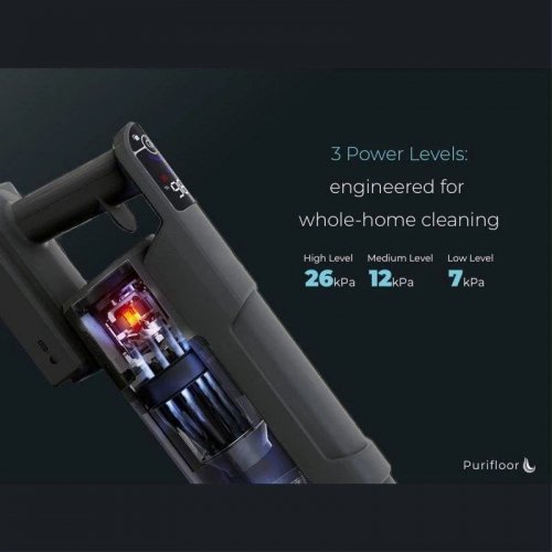 aspirador de mano Clean Air optima Vertica Dock Purifloor con esterilización por UV-C