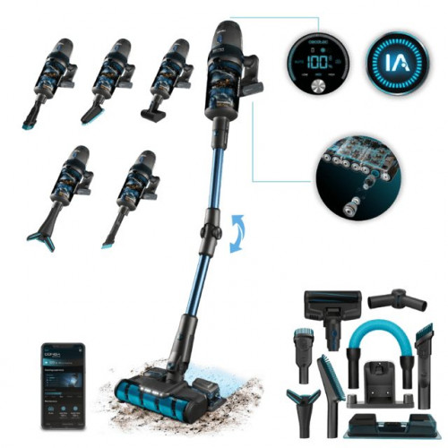 Aspirador escoba Cecotec Conga Rockstar 11500 Odyssey ErgoWet Connected IA