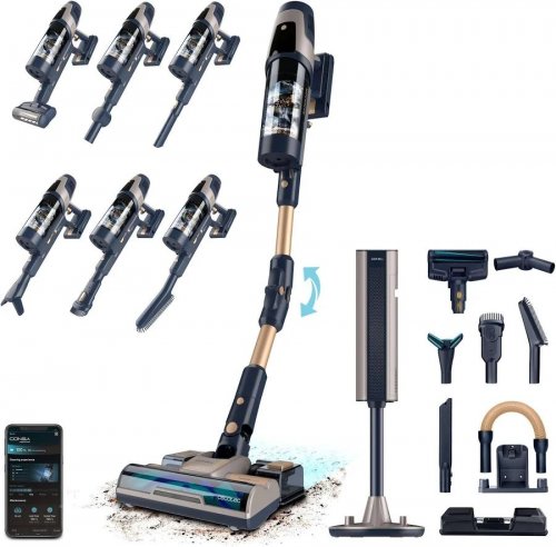 Aspirador escoba Cecotec RZ90 AI AquaPet Flex Connected