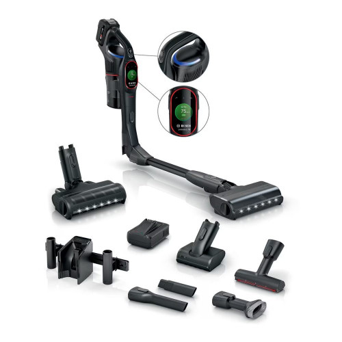Aspirador escoba sin cable, Bosch, Unlimited 10, BCS1051POW Negro
