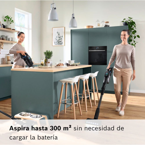Aspirador escoba sin cable, Bosch, Unlimited 10, BCS1051POW Negro