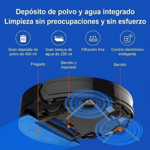 Aspirador fregona Liectroux X6 40W 6500 Pa 120 min HEPA App Alexa