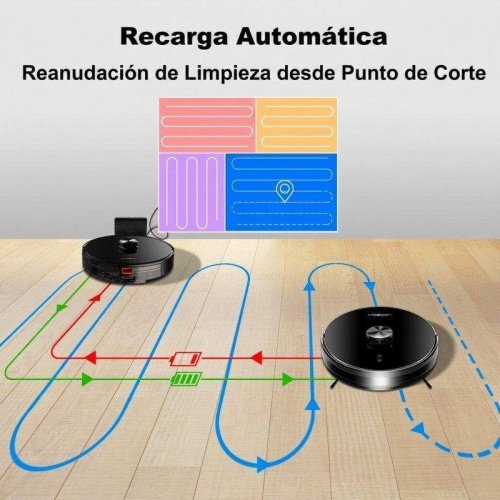 Aspirador fregona Liectroux X6 40W 6500 Pa 120 min HEPA App Alexa
