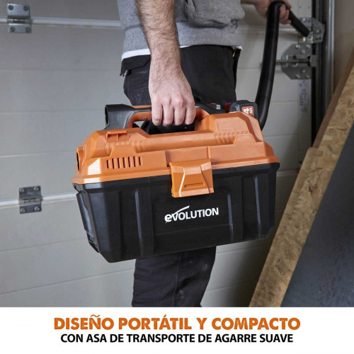 Aspirador Inalámbrico R11VAC-Li Evolution de 11L para Residuos Secos y Húmedos sin Batería ni Cargador