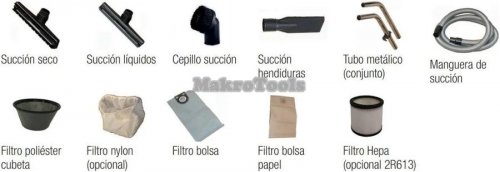 Aspirador Inox Agua Polvo 80l 3000 W