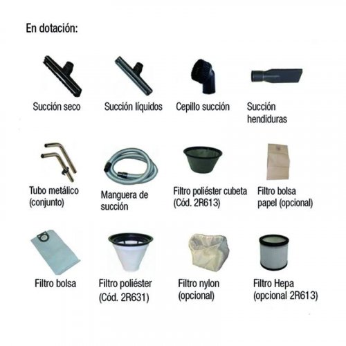 Aspirador Inox Agua Polvo 80l 3000 W