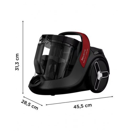 Aspirador Rowenta Green Force Cyclonic Max RO7B13 con motor de bajo consumo Negro