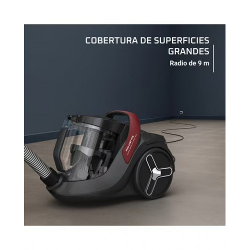 Aspirador Rowenta Green Force Cyclonic Max RO7B13 con motor de bajo consumo Negro