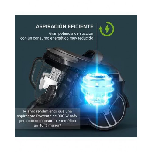 Aspirador Rowenta Silence Force Cyclonic Effitech RO7936 silenciosa Negro