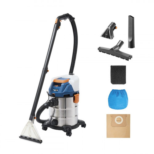 Aspiradora 3 en 1 DEXTER (Seco, húmedo y tejidos) - Potencia 1600 W / 22,5 kPa / 51 l/s - Depósito de 20 litros - Incluye accesorios - DWDCC20