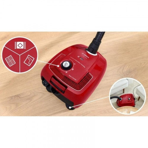 Aspiradora con Bolsa Bosch Serie 4 BGD38RD1H 600 W 4 L Microfiltración Roja