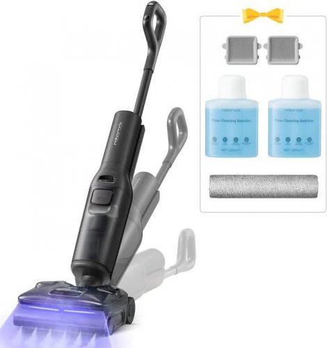 Aspiradora en seco y húmedo Roborock F25 Steam Set equipada con autolimpieza con vapor ya alta temperatura