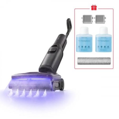 Aspiradora en seco y húmedo Roborock F25 Steam Set equipada con autolimpieza con vapor ya alta temperatura