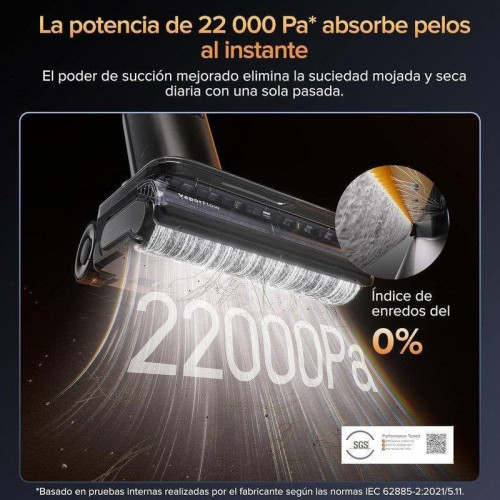 Aspiradora Fregona Roborock F25 Ultra 220W 22000 Pa 60 min Autolimpieza Negro