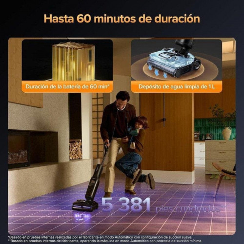 Aspiradora Fregona Roborock F25 Ultra 220W 22000 Pa 60 min Autolimpieza Negro