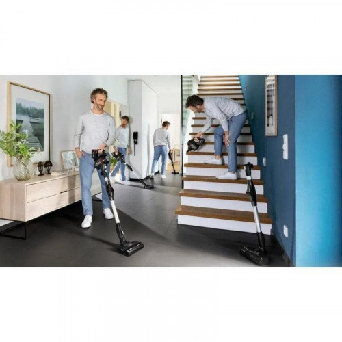 Aspiradora sin Bolsa Bosch BSS715FRSH 18V 35 min Cepillo Alfombra Negro Plata