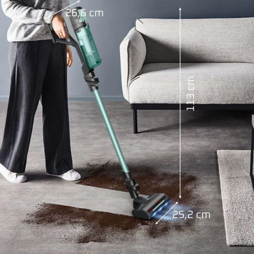 Aspiradora sin Bolsa Rowenta RH1833 100W 45 min Ultraligera Verde y Gris