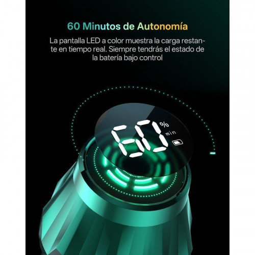 Aspiradora sin Cable Vactidy V15MAX 76KPa 60 Min Autonomía Antienredos 1,5L