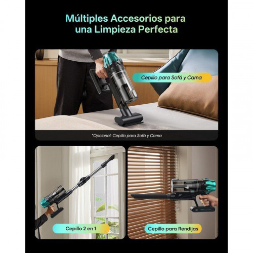 Aspiradora sin Cable Vactidy V15MAX 76KPa 60 Min Autonomía Antienredos 1,5L