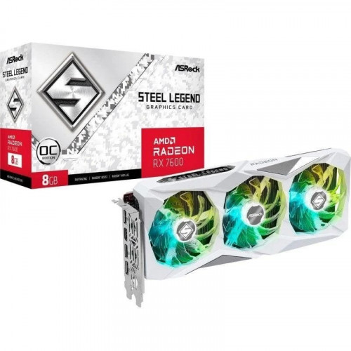 ASRock AMD Radeon RX 7600 Steel Legend OC 8GB GDDR6
