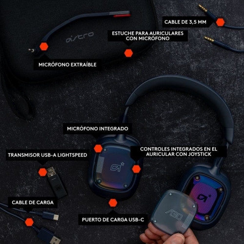 Astro Gaming A30 Auriculares Gaming Inalámbricos Xbox Series Azules