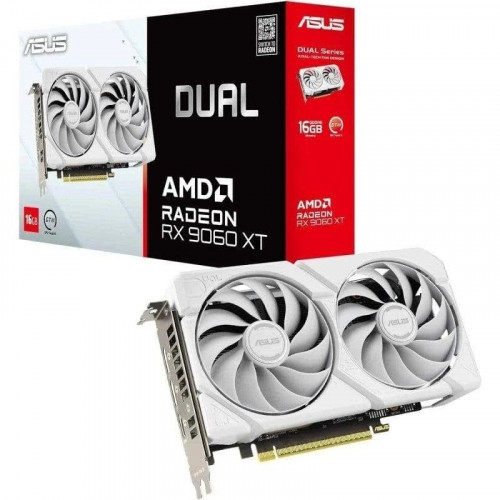 ASUS Dual -RX9060XT-16G-WHITE AMD Radeon RX 9060 XT 16 GB GDDR6