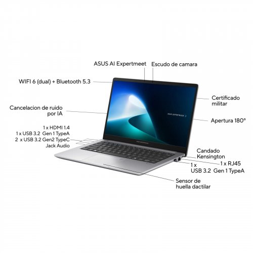 ASUS P1403CVA-S60543X i3-1315U 16Gb 512Gb 14″ W11P Gris
