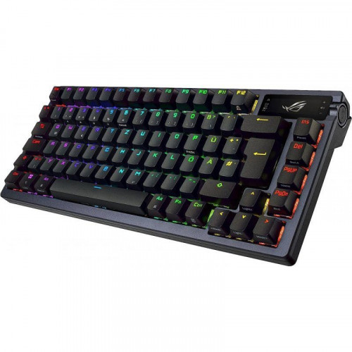 ASUS ROG Azoth Teclado Mecánico Gaming RGB Inalámbrico ROG RX Red QWERTZ Español Negro