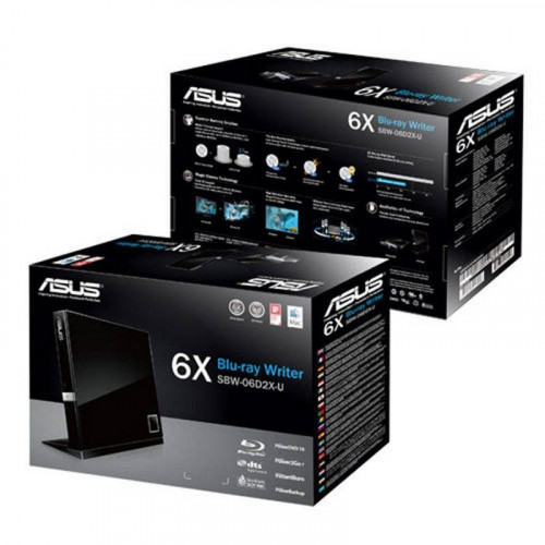 Asus SBW-06D2X-U Grabadora Blu-Ray Slim Externa Negra