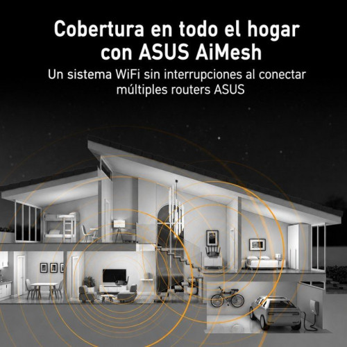 ASUS TUF Gaming BE6500 Router WiFi 7 Doble Banda AiMesh/VPN/AiProtection