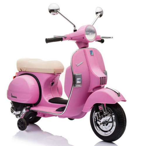 Ataa Cars Moto Eléctrica Vespa Clásica con Licencia Piaggio 12V Rosa