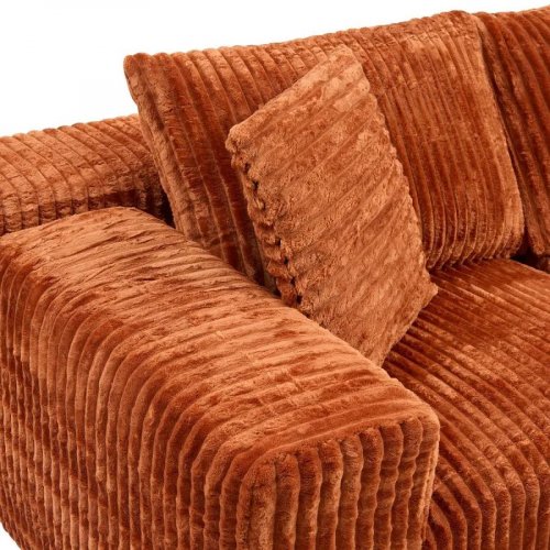 Atmosphera Sofá Esquinero de 3 Plazas Solka 254x164x78 cm Acanalado